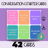 42 Question Cards, Conversation Starters, Rapport Building