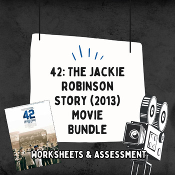 Preview of 42: The Jackie Robinson Story (2013) Movie Bundle (Worksheet & Multiple Choice)