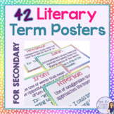 42 literary term posters for secondary ELA - middle school