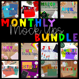 420 Monthly Mockups Bundle - 420 Holiday and School Supply Images