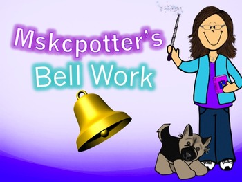 Preview of 429 slides of Daily Bell work/Warmups/Bell Ringers for English