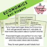 43 Economics Bell Ringers (Or Tickets Out the Door / Exit Ticket)