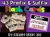 43 Prefix and Suffix Flash Cards