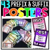 43 Prefixes and Suffixes Posters