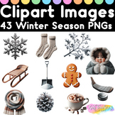 43 Realistic Winter Seasonal Clipart Images PNGs Commercia