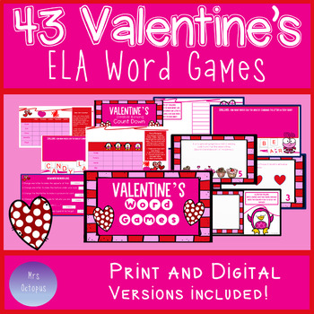 Preview of Valentine's & February Word Work Games & Enrichment for Early Finishers