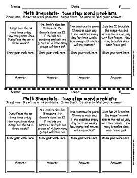 44 3rd Grade Math Snapshots- Weekly Assessments CCSS Aligned | TPT