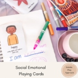 44 Diverse Social Emotional Playing cards for emotions and