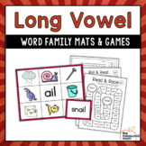 Long Vowel Word Family Mats & Games