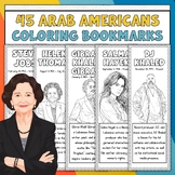 45 Arab Americans Coloring Bookmarks, Arab American Herita