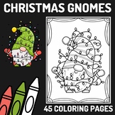 45 Christmas Gnome Character Coloring Pages