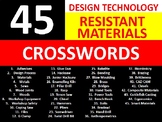 45 Crosswords Resistant Materials Wood-Shop Literacy Keywo