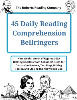 Preview of 45 Daily Reading Comprehension Bellringers