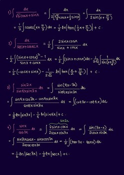 Preview of 45 Integrals Solved