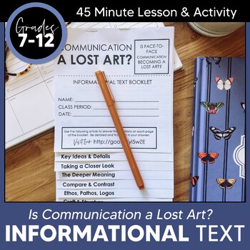 Preview of Informational Text Features & Nonfiction Passages Flipbook | Lost Communication