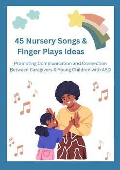 Preview of 45 Nursery and Songs and Finger Play Ideas (activity cards)
