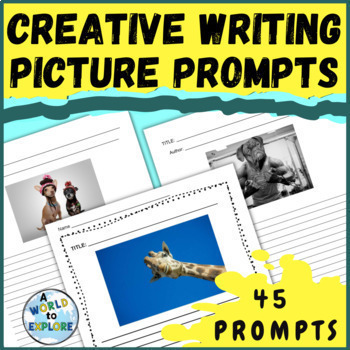 45 Photo Writing Prompts Creative or Narrative Writing Rubric & Checklist