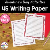 45 Valentine's Day Themed Writing Paper