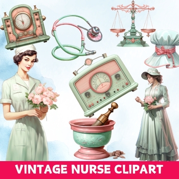 Preview of 45+ Vintage Nurse Clipart