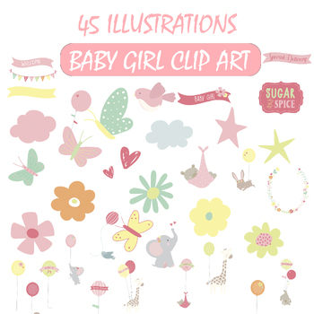 Cute printable baby month stickers made with DJ Inker's clipart