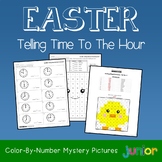 Easter Telling Time to the Hour Worksheets Math Coloring P