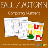 Coloring Activity Packet Fall, Comparing Numbers Math Stat