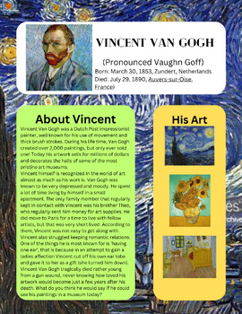 Preview of 46 Famous Artists of Art history printable posters, time periods, master artwork