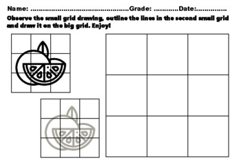 Preview of 46 Tropical Easy Grid Drawing Activities, Math.Content.7.G.A.1 Scale Drawings