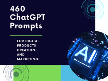 Preview of 460 ChatGPT Prompts for Digital Products