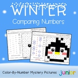 First Grade January Math, Kindergarten Winter Comparing Nu