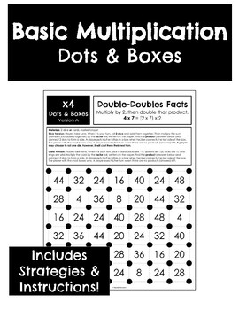 Preview of 47 Multiplication Dots & Boxes Games - Strategies Included!