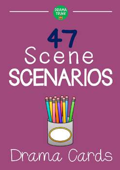 Preview of 47 SCENE SCENARIOS Drama Cards