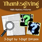 Long Division Coloring Page Math Thanksgiving Worksheet Mystery Picture Activity