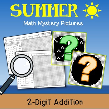 summer math 1st grade basic addition color page summer addition color worksheet