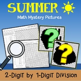 Mystery Picture Activity Packet Summer Math Division Facts