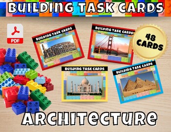 Preview of 48 Building Blocks Task Cards / Architecture Theme