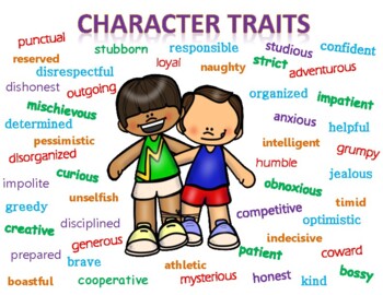 48 Character Trait Poster Cards Positive Negative And Neutral Traits