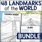 48 Famous Landmarks From 6 Continents - World Geography Fa