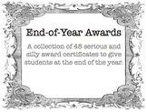 48 Fun and Academic End of Year Award Certificates