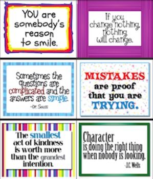 Classroom Decor Signs Posters Quotes {63 B/W & Color} by Tracee Orman