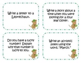 48 March Writing Prompts and Story Starter Task Cards