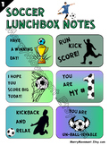 48pcs Soccer Lunchbox Notes| 24 Colorful + 24 B&W Lunch Box Cards