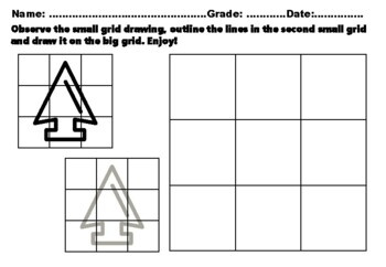 Preview of 49 American Tribal Symbols Easy Grid Drawing Activities,