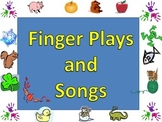 49 Fingerplays and songs