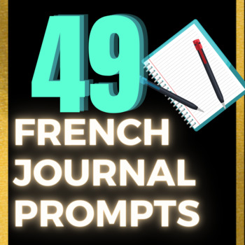 Preview of 49 French Journal Prompts