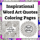 49 Inspirational Word Art Quotes Coloring Pages Motivation