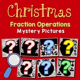 Math Puzzles Christmas Fractions Worksheets, Coloring Holi