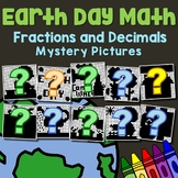 Earth Day Fraction and Decimal Operations Color by Number 