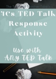 4Cs Editable Graphic Organizer - FOR ANY TED TALK ONLINE f