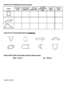 4.G.3 Symmetry: 4th Grade Common Core Math Worksheets by Tonya Gent